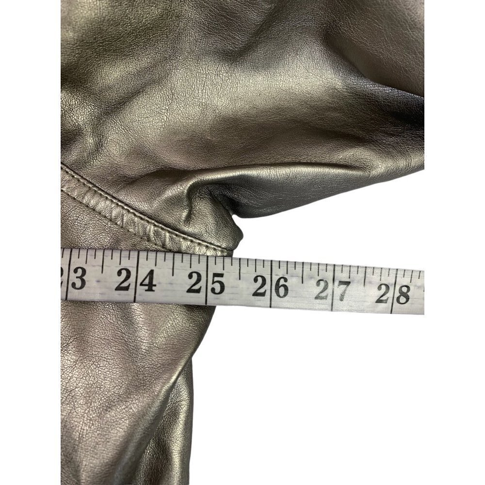 CJ Banks Women’s Metallic Silver Jacket - Picture 4 of 6